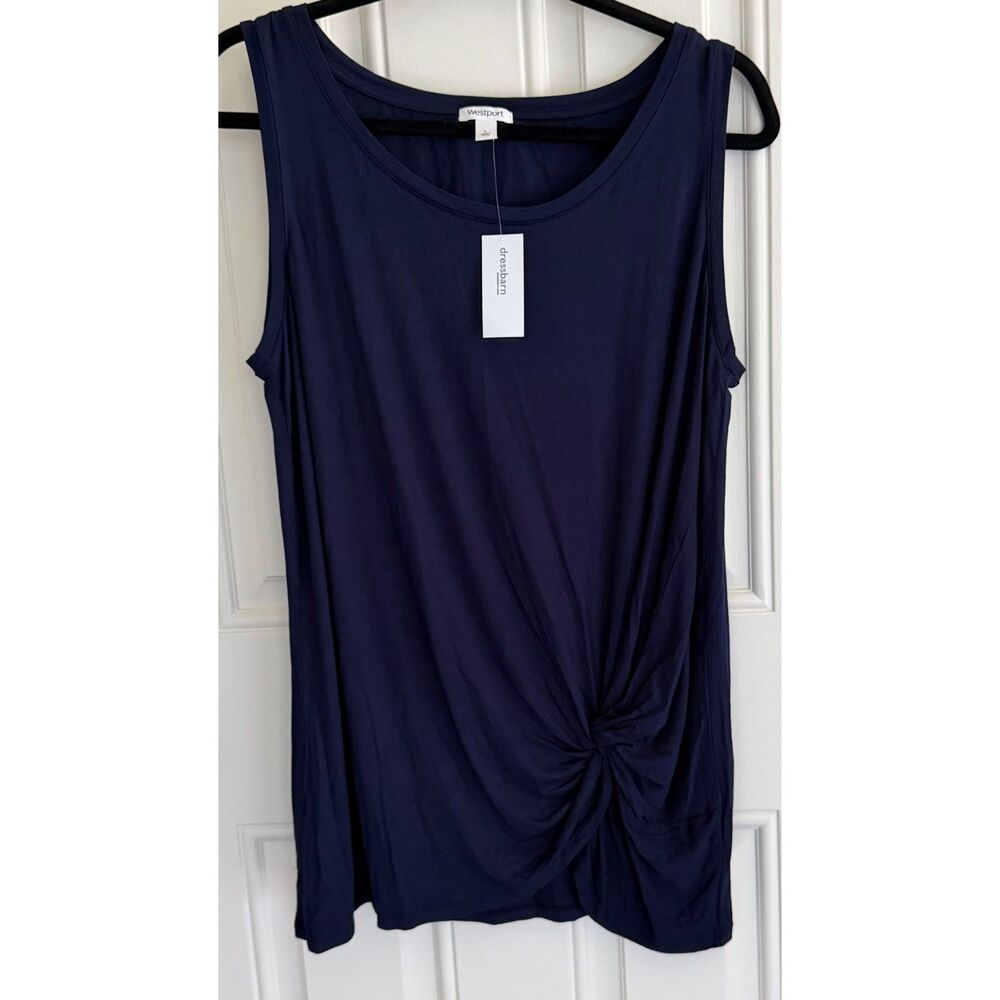 New! Women's Navy Tank Shirt size L
